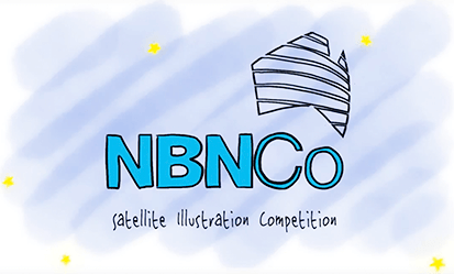 Final logo in NBN Co video production.