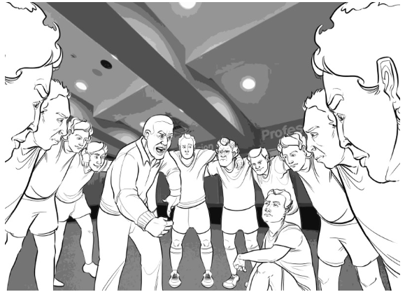 Animated storyboard for HSBC Wallabies Virtual Reality