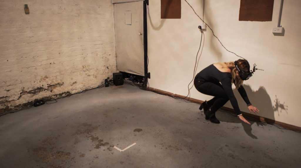 A player inside the Virtual Reality Anti-Game