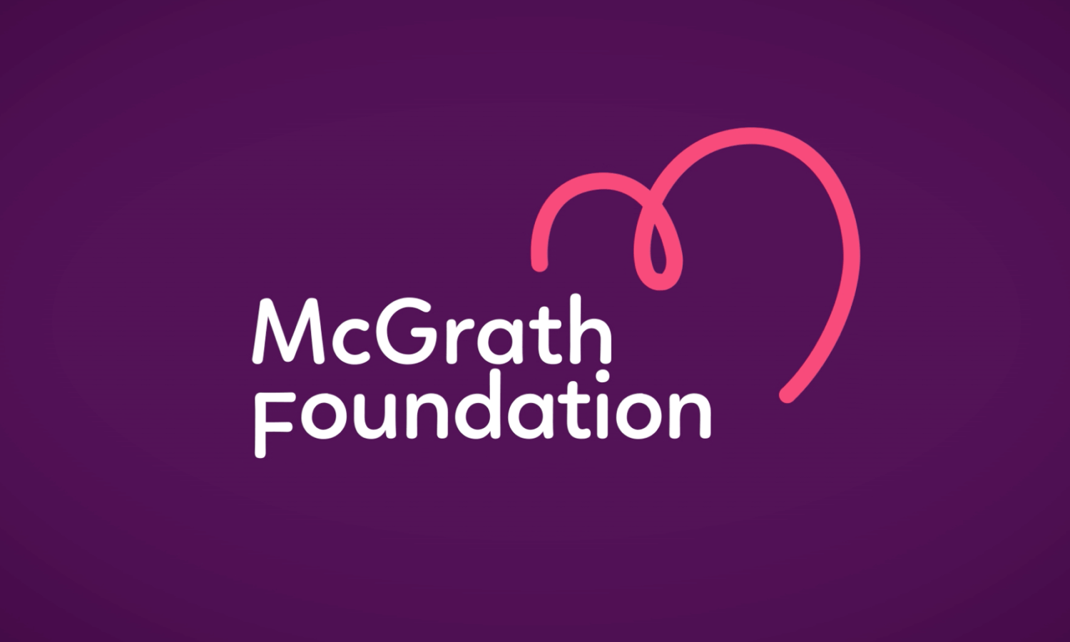 Refreshed McGrath Foundation logo video production.