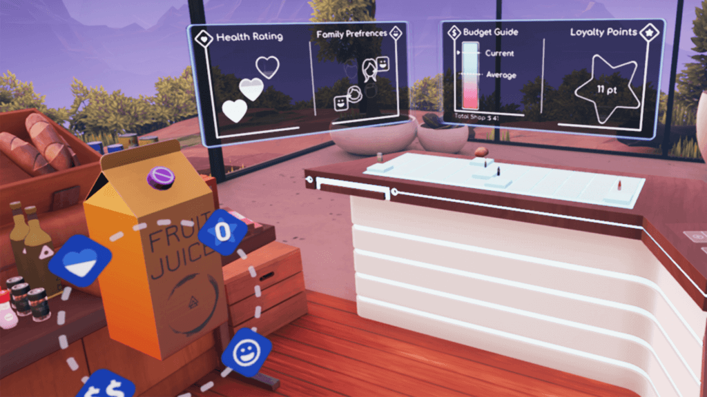 Data visualisations in Future of Retail VR