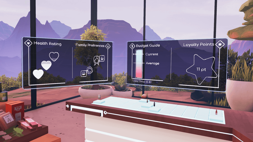Holographic data visualisations in Future of Retail VR