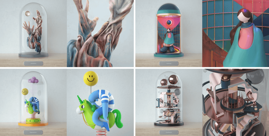 Artworks from the Bottled Up collection