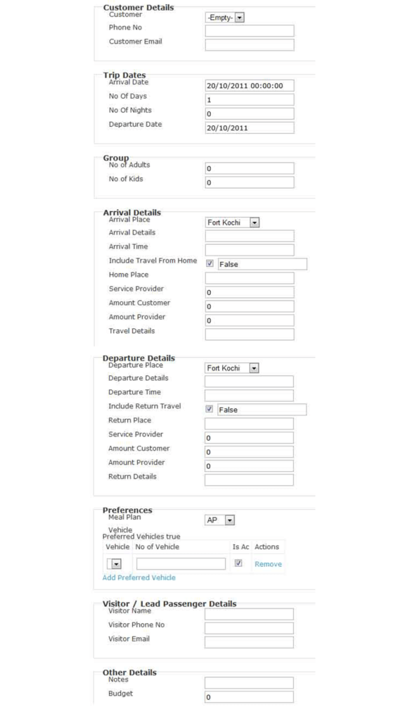 Example of too long web form