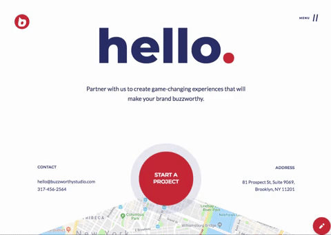 Buzzworthy Studio animated web form