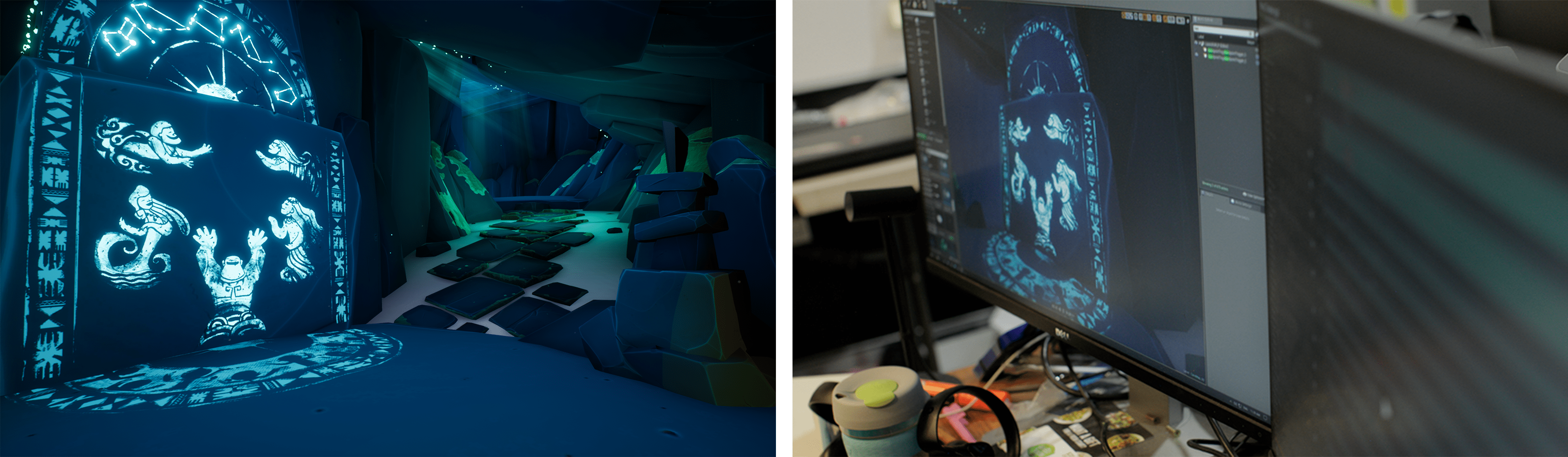 Images from the production process and final product of S1T2’s Beyond the Stars virtual reality