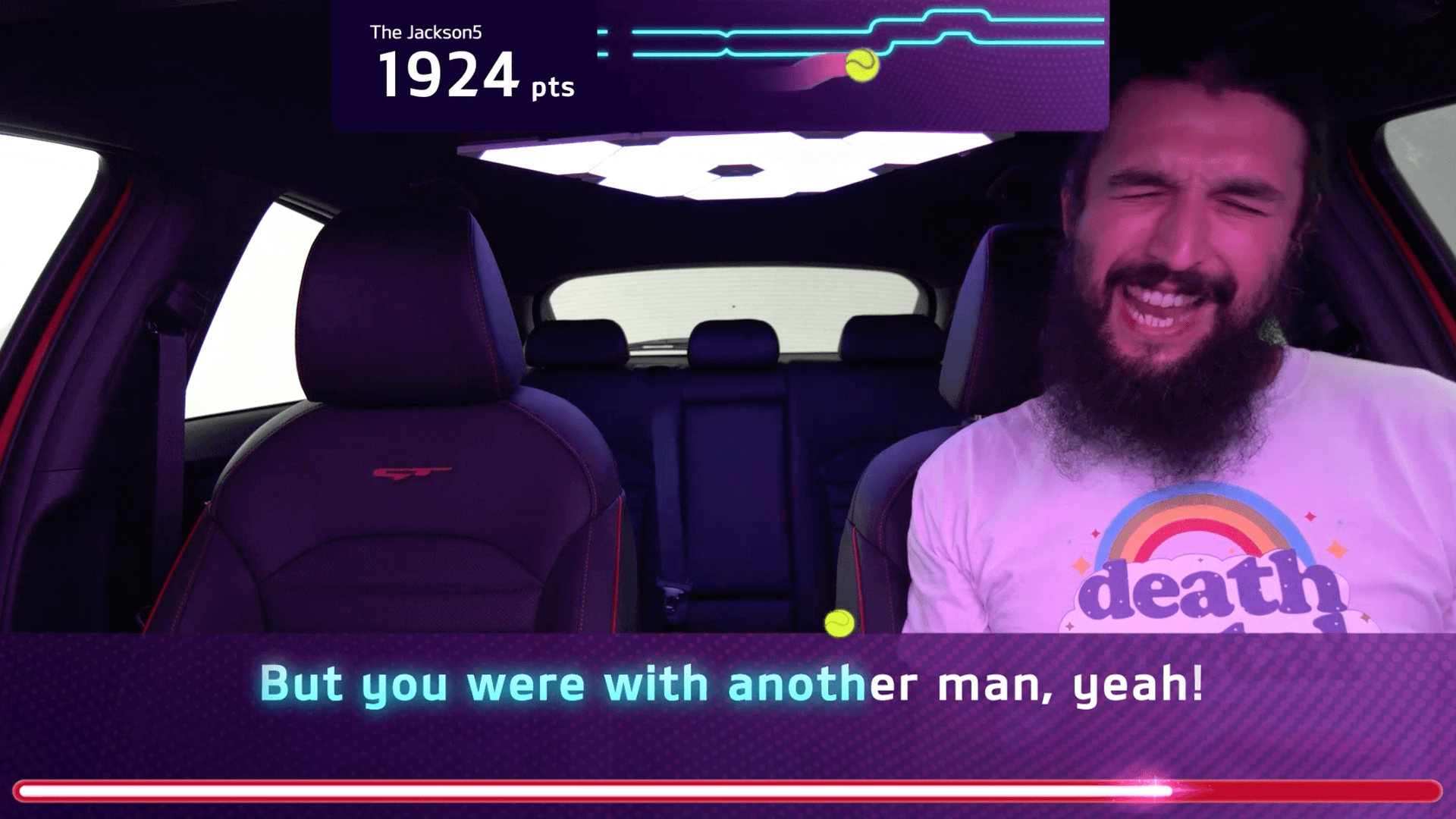 S1T2 tests the game graphics and real time performance metrics of Kia Caraoke