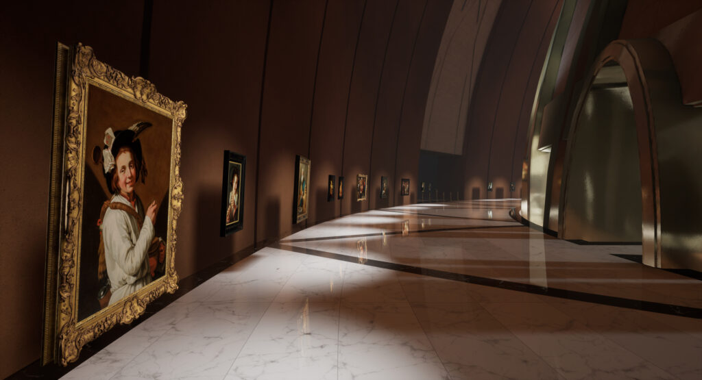 Dutch and Flemish paintings in the Kremer Museum rendered in virtual reality through LiDAR scanning and 3D modelling