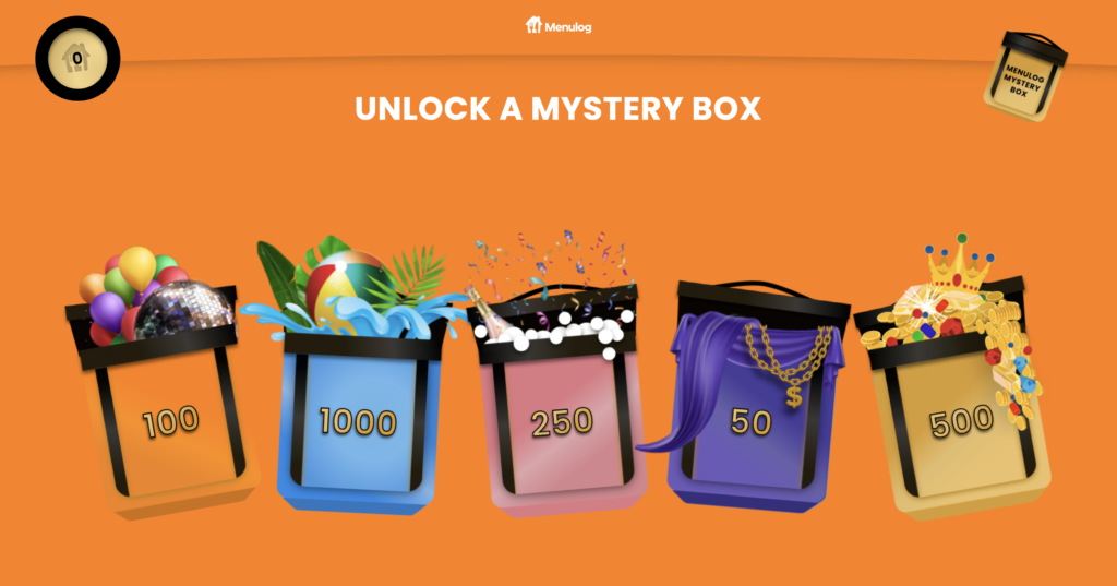 Website design for the Menulog Baller Banquet mystery box rewards